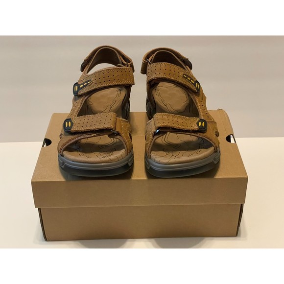 Camel Crown Men\'s Leather Sandals Brown Camel 7837 Size 7 main image 6